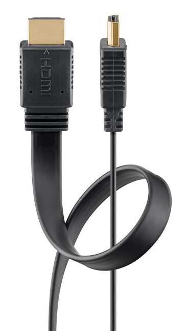 GOOBAY καλώδιο HDMI 77145 με Ethernet, flat, 8K/60Hz, 48 Gbps, 3m, μαύρο - Image 4
