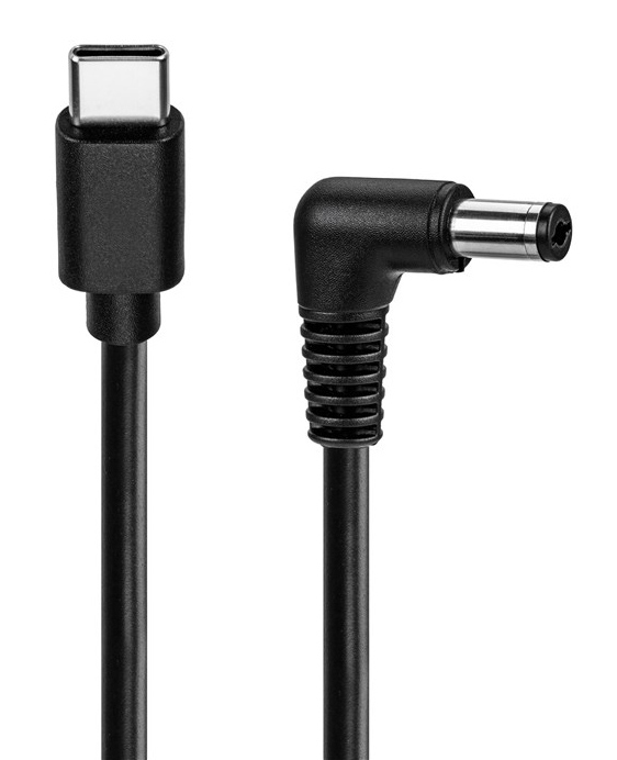 GOOBAY καλώδιο τροφοδοσίας USB-C σε DC 78968, 5.5x2.5mm, 0.5m, μαύρο
