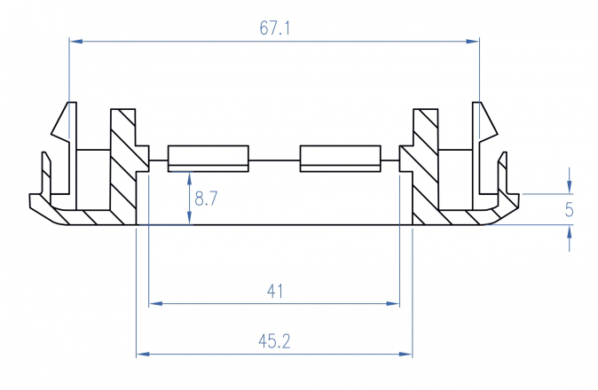 DELOCK module βάση πρίζας Easy 45 81316, 130 x 80 mm, λευκό - Image 4