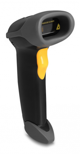 DELOCK USB barcode scanner 1D 90584, με καλώδιο σύνδεσης & βάση, μαύρο - Image 2