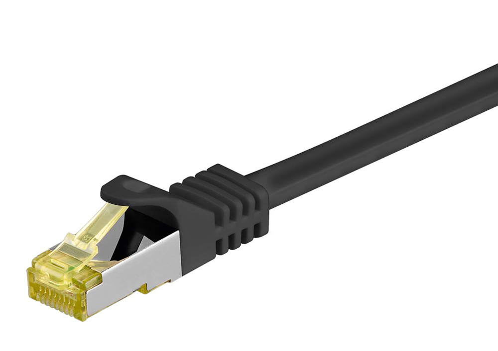 GOOBAY καλώδιο δικτύου 91608, CAT 7 S/FTP, 500MHz, CU, 2m, μαύρο