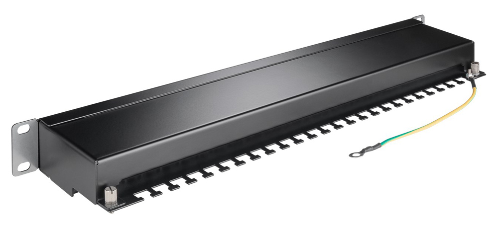 GOOBAY patch panel 93048 19"/1U, 24x ports, CAT 6 STP, μαύρo - Image 3