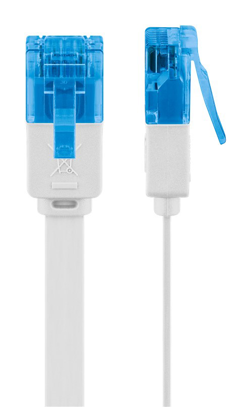 GOOBAY καλώδιο δικτύου 96369, CAT 6A U/UTP, flat, 500MHz, Copper, 10m, λευκό - Image 4