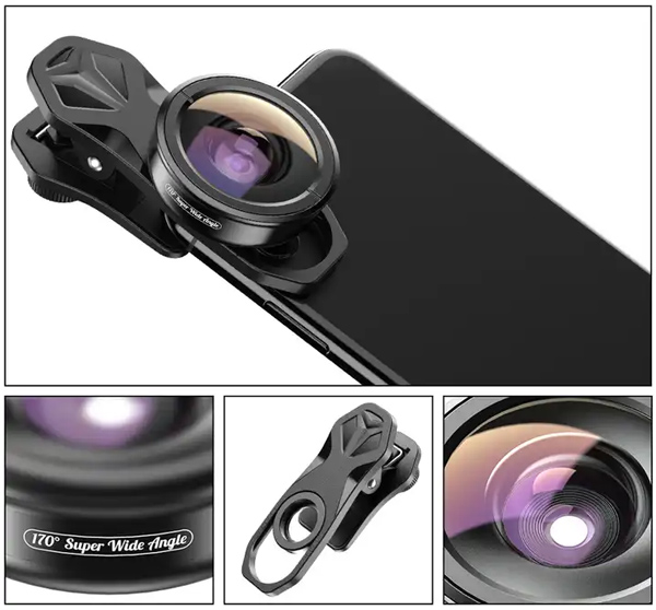 APEXEL 170° ευρυγώνιος φακός APL-HB170SW για smartphone κάμερα - Image 3