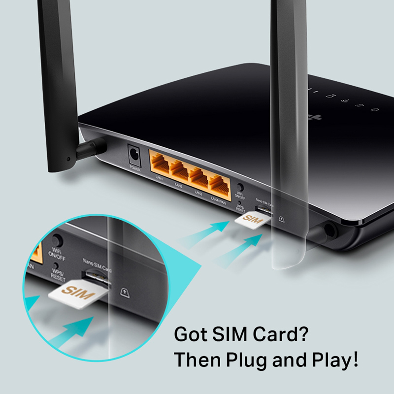 TP-LINK router Archer MR200, 4G LTE, Wi-Fi 750Mbps AC750, Ver. 5.2 - Image 2