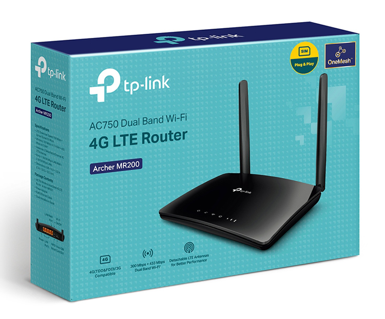 TP-LINK router Archer MR200, 4G LTE, Wi-Fi 750Mbps AC750, Ver. 5.2 - Image 5