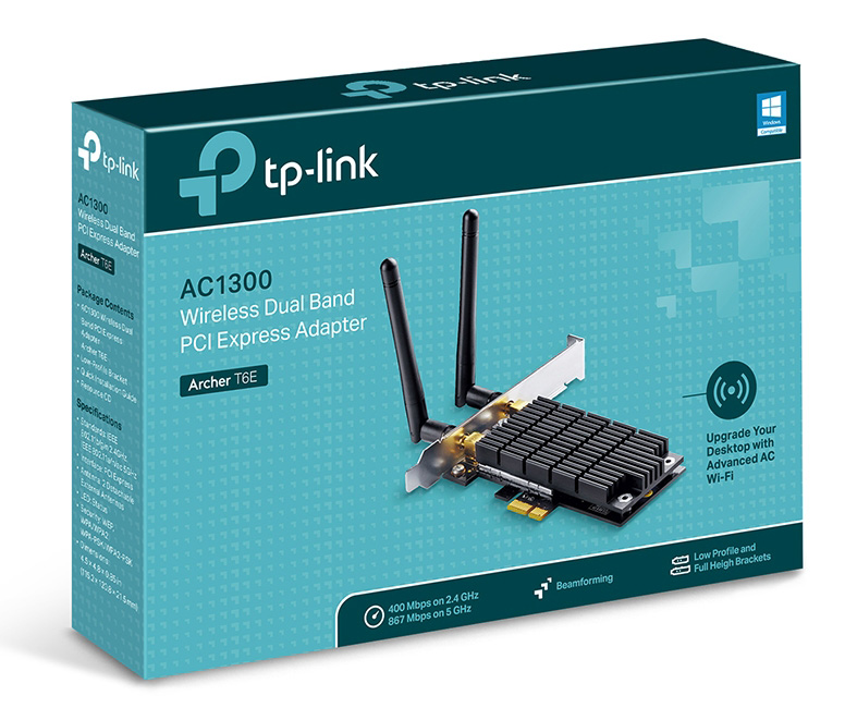 TP-LINK Wireless PCIe Adapter Archer T6E, AC1300, dual band, Ver. 2.0 - Image 3
