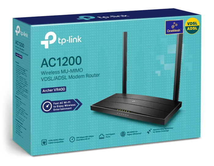 TP-LINK Modem/Router Archer VR400, VDSL/ADSL, 1200Mbps AC1200, Ver. 3.0 - Image 10