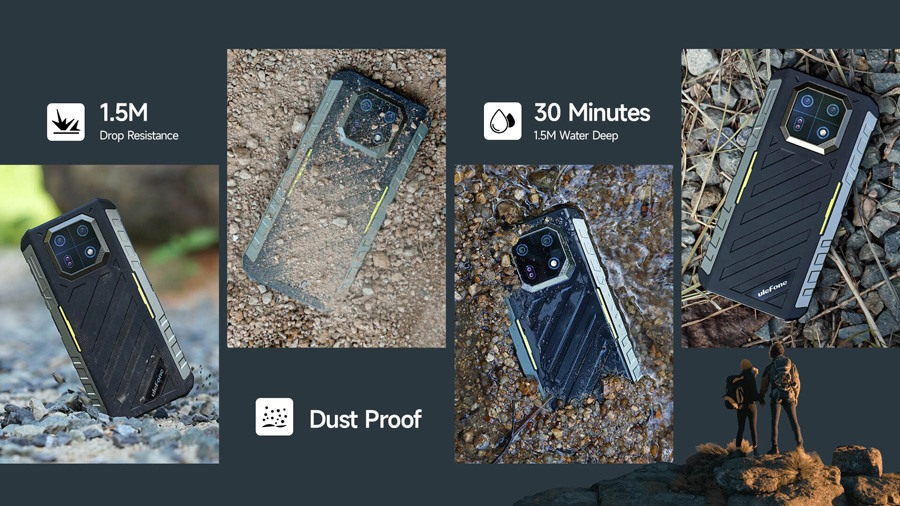 ULEFONE smartphone Armor 22, 6.58", 8/256GB, 6600mAh, IP68/IP69K, μαύρο - Image 7