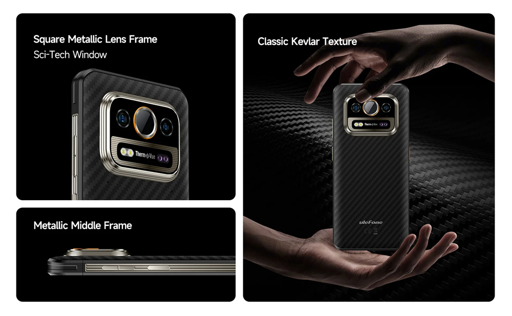 ULEFONE smartphone Armor 25T Pro, 6.78", 6/256GB, 5G, 6500mAh, IP68/IP69K, μαύρο - Image 9