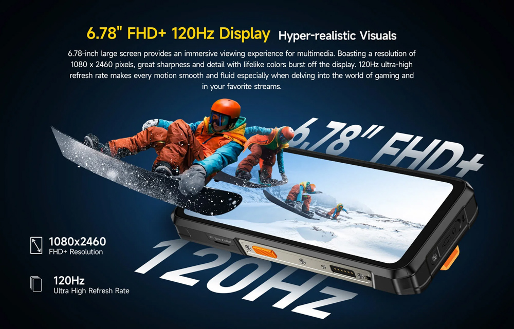 ULEFONE smartphone Armor 26 Ultra Walkie-Talkie, 6.78", 12/512GB, 5G, 15600mAh, IP68/IP69K, μαύρο - Image 16