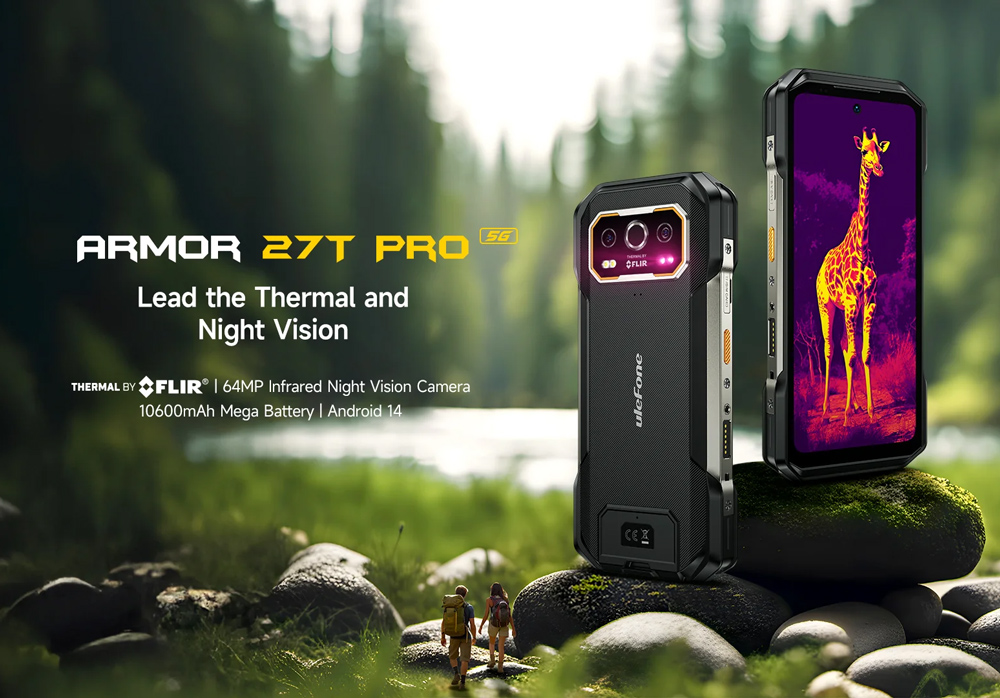 ULEFONE smartphone Armor 27T Pro, 6.78", 12/256GB, 5G, 10600mAh, IP68/IP69K, μαύρο - Image 2