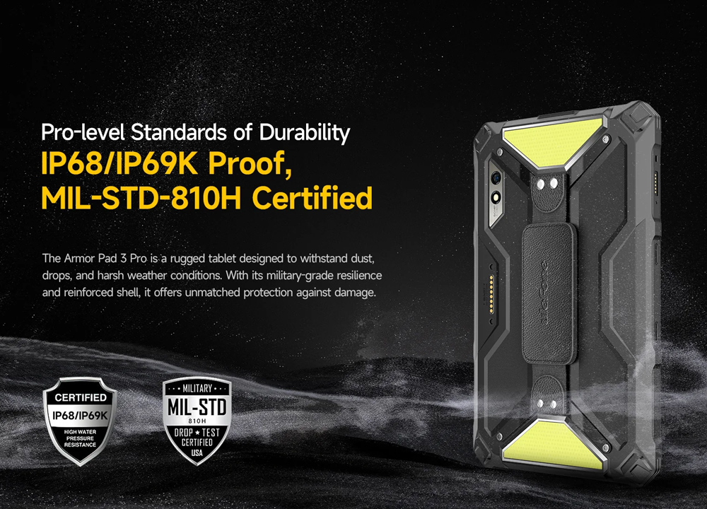 ULEFONE tablet Armor Pad 3 Pro, 10.36", 8/256GB, 33280mAh, 4G, μαύρο - Image 13