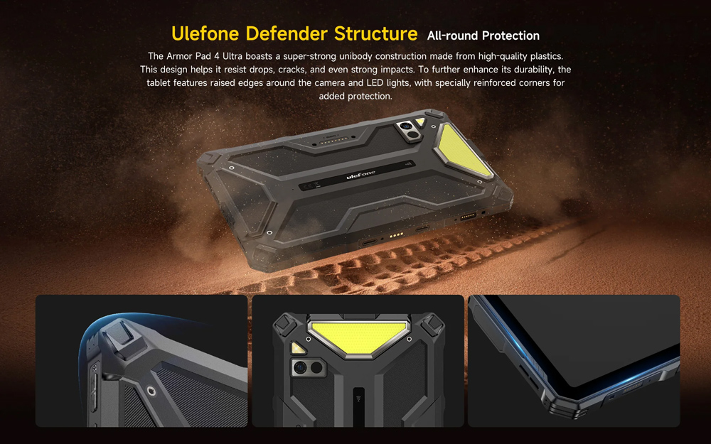 ULEFONE tablet Armor Pad 4 Ultra Thermal, 10.36", 8/256GB, 11800mAh, IP68/IP69K, 5G, μαύρο - Image 21
