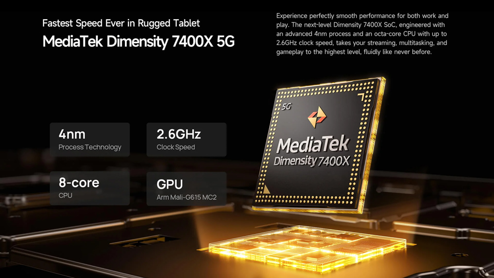 ULEFONE tablet Armor Pad 5 Pro, 11", 12GB/512GB, 24200mAh, IP68/IP69K/MIL-STD-810H, 5G, μαύρο - Image 20
