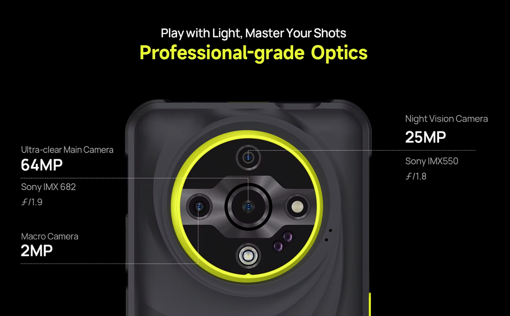 ULEFONE smartphone Armor X31 Pro, 6.56", 8/256GB, 5G, 6050mAh, IP68/IP69K, μαύρο - Image 12