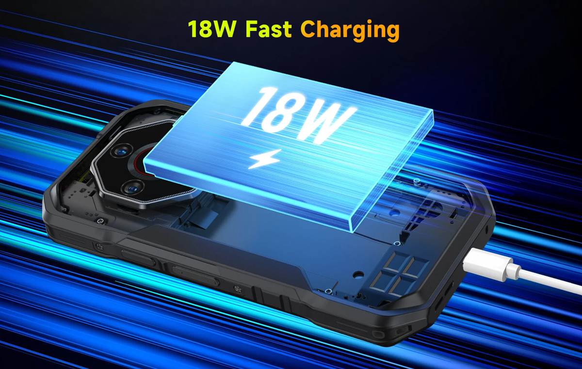 ULEFONE smartphone Armor X32, 5.65", 6/128GB, 5500mAh, IP68/IP69K, μαύρο - Image 4