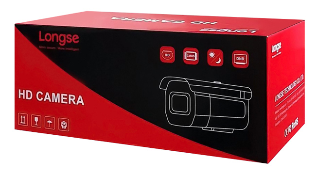 LONGSE IP κάμερα BMSAGC400WH, 2.8mm, 4MP, αδιάβροχη IP67, PoE - Image 3