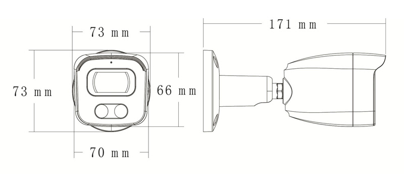 LONGSE IP κάμερα BMSAGC400WH, 2.8mm, 4MP, αδιάβροχη IP67, PoE - Image 4