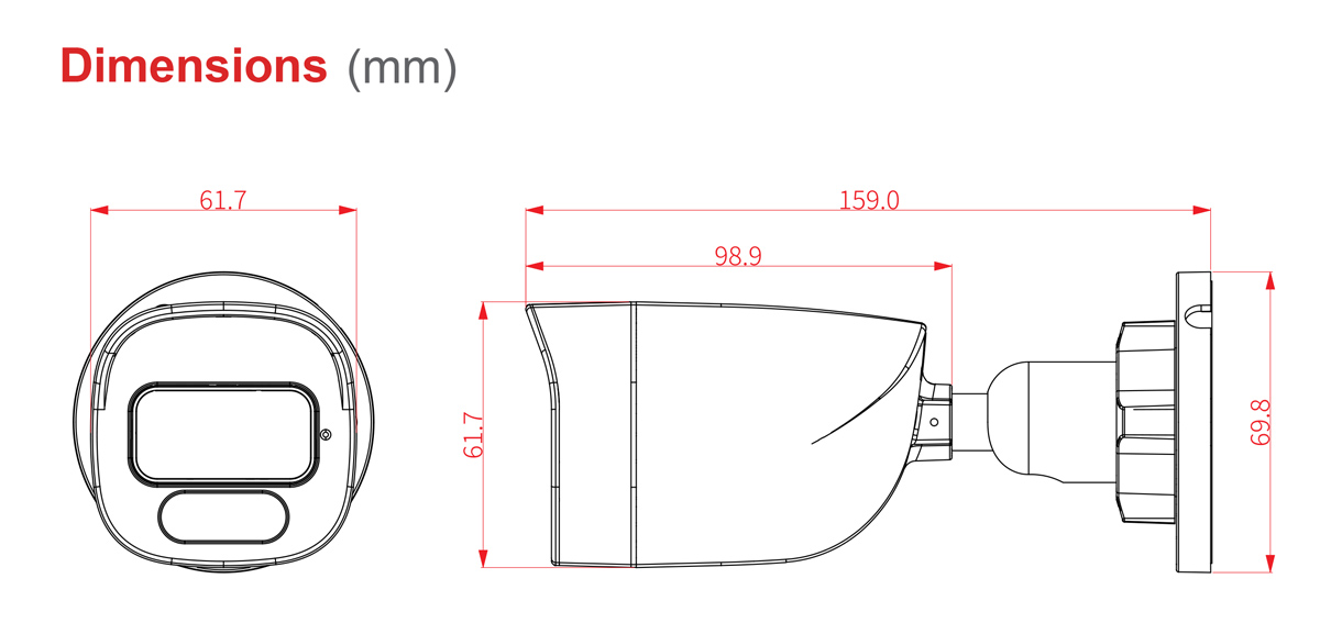 LONGSE υβριδική κάμερα BPSGTHC500FKERC, 2.8mm, 5MP, AOC, IP66, IR έως 30m - Image 3