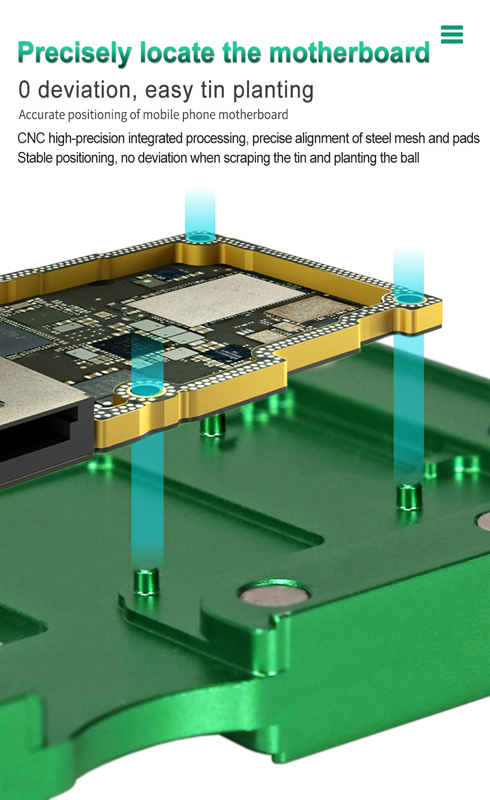 JLY βάση επισκευής motherboard BST-1023APLUS για iPhone, με BGA stencils - Image 3