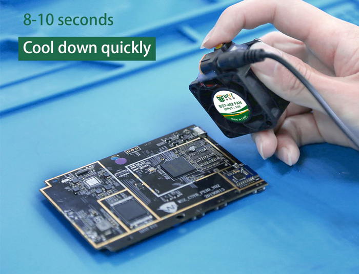 BEST mini fan BST-492, για επισκευή smartphone, 12V, 6000RPM - Image 2
