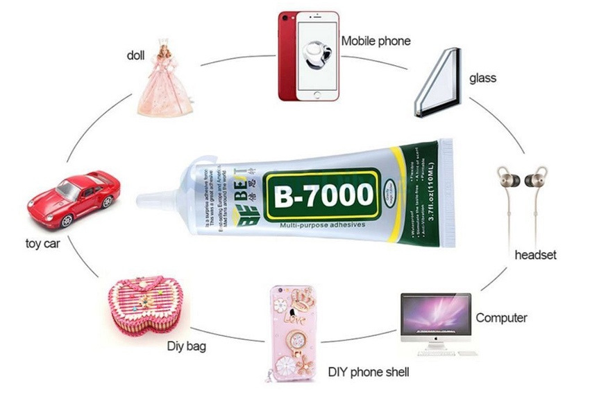 BEST Κόλλα πολλαπλών χρήσεων B-7000, 50ml, διάφανη - Image 2