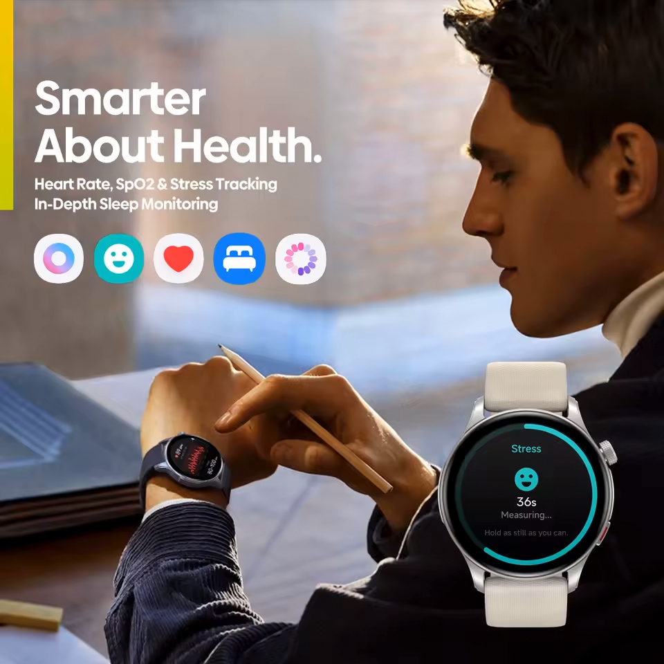 ZEBLAZE smartwatch Btalk 3 GPS, heart rate, 1.43" AMOLED, GPS, 3 ATM, γκρι - Image 5
