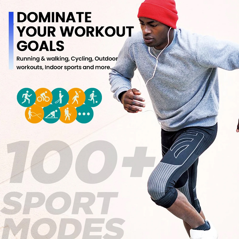 ZEBLAZE smartwatch Btalk Plus, heart rate, 2.03" IPS, IP68, μαύρο - Image 5