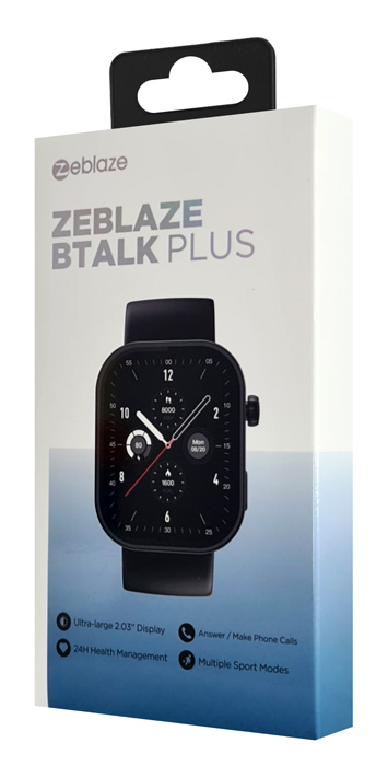 ZEBLAZE smartwatch Btalk Plus, heart rate, 2.03" IPS, IP68, μαύρο - Image 9