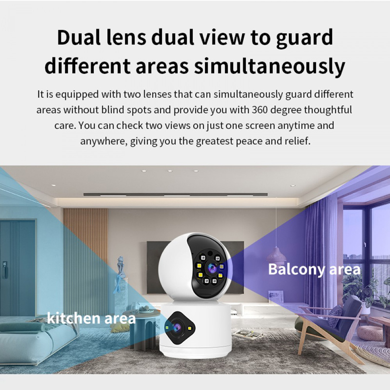 VSTARCAM smart κάμερα C992DR, 3MP, dual lens, Wi-Fi, PTZ, SD - Image 5