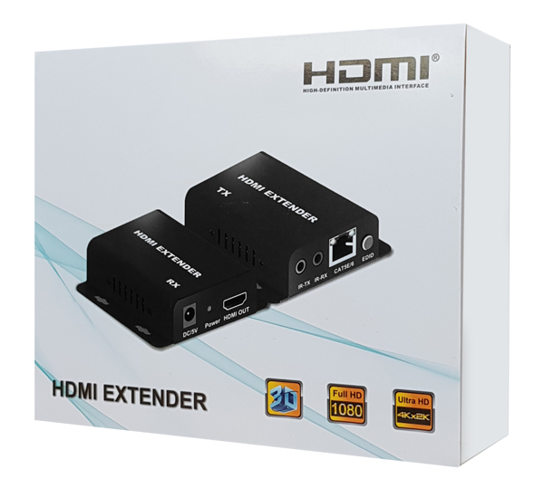 POWERTECH HDMI video extender CAB-H114 μέσω καλωδίου RJ45, 1080p, 60m - Image 4