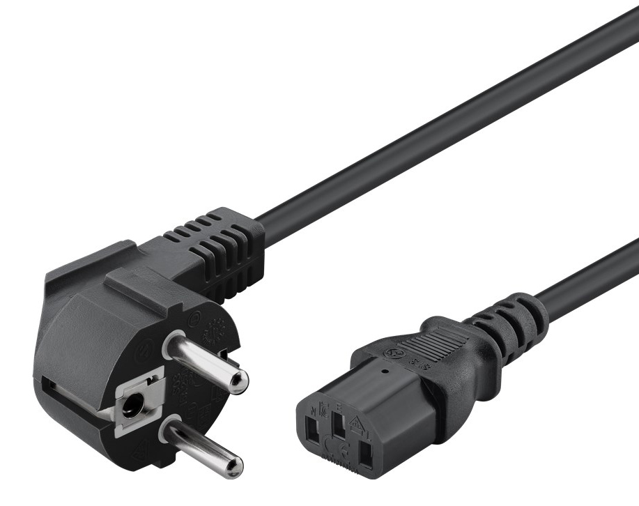 POWERTECH καλώδιο τροφοδοσίας CAB-P031, 3x 1mm², copper, 3m, μαύρο