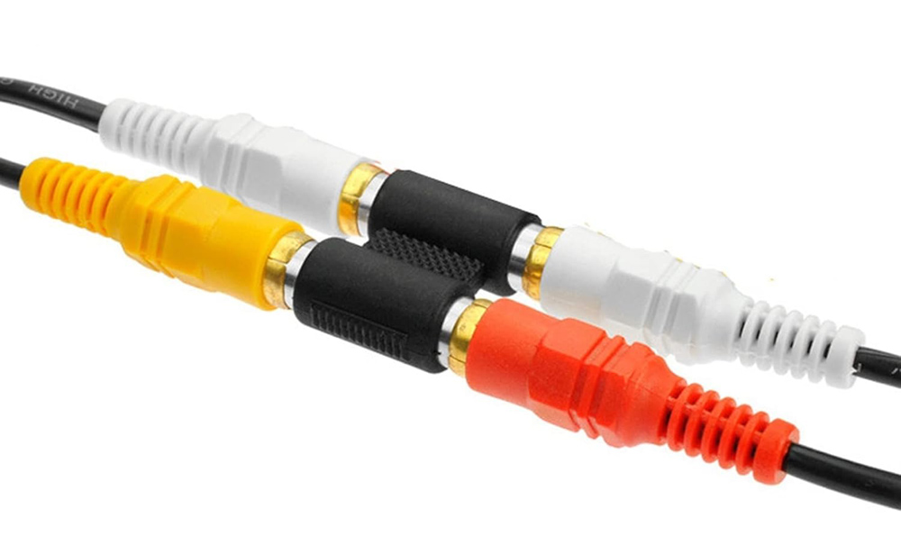 POWERTECH αντάπτορας 2x RCA θηλυκό σε θηλυκό CAB-R022, μαύρος - Image 2