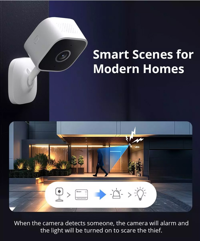 SONOFF smart κάμερα CAM-S2, 2MP, WiFi, SD - Image 10