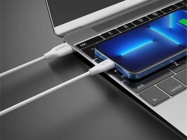 CELEBRAT καλώδιο Lightning σε USB CB-31, 3A, 480Mbps, 1m, λευκό - Image 2