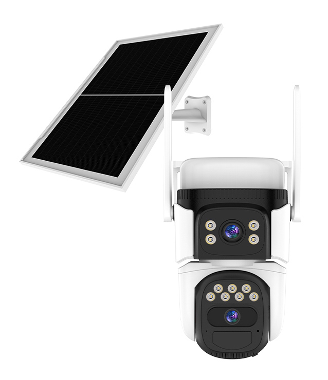 VSTARCAM smart ηλιακή κάμερα CB621DR, dual lens, 3MP, WiFi, SD, PTZ, IP66