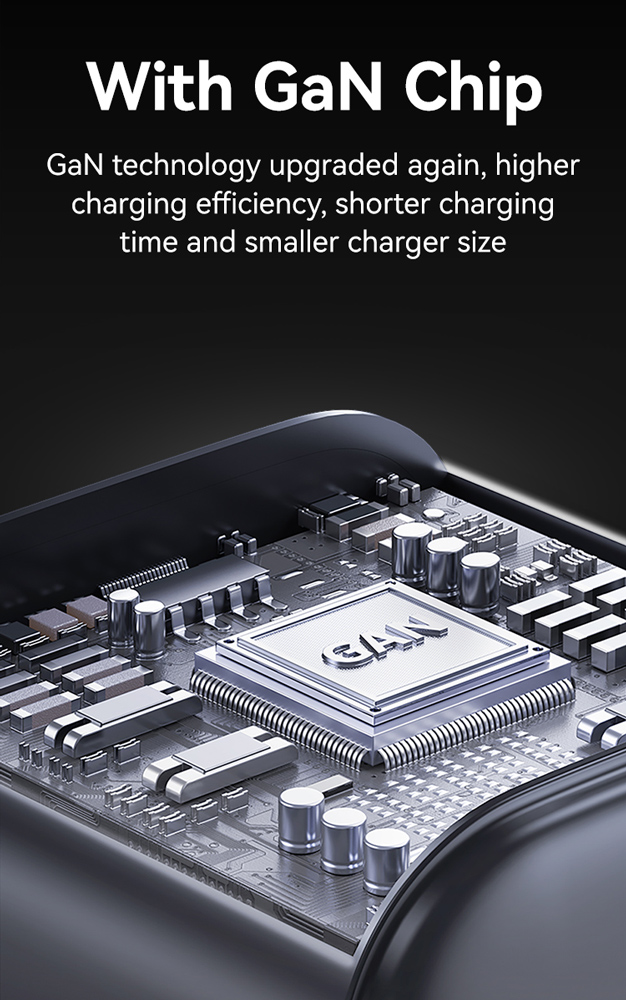 USAMS φορτιστής τοίχου CC263, USB & USB-C, 30W, GaN, λευκός - Image 6