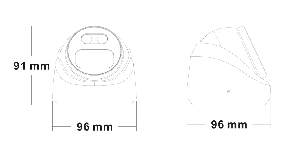 LONGSE IP κάμερα CMSBFG400, 4MP, 2.8mm, αδιάβροχη IP67, PoE - Image 3
