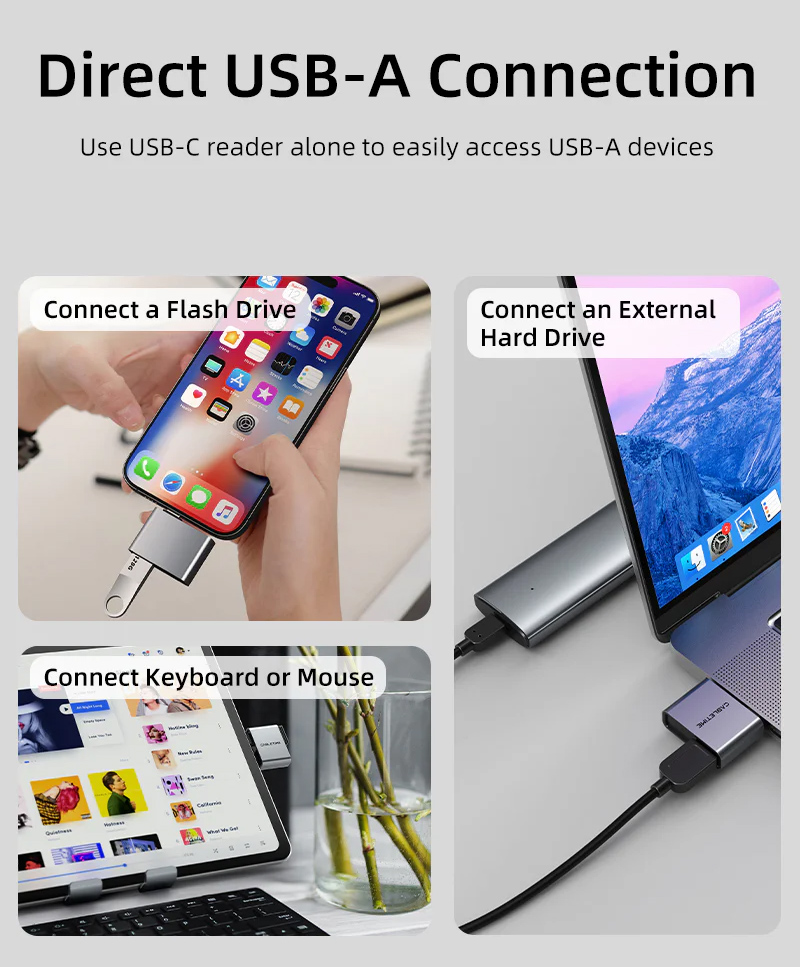 CABLETIME card reader CT-ACCD3-AG για SD & micro SD, USB 3.0, 5Gbps, γκρι - Image 6