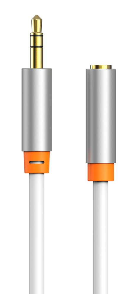 CABLETIME καλώδιο προέκτασης ήχου 3.5mm CT-AV311-P12G, gold plated, 3m, λευκό - Image 2
