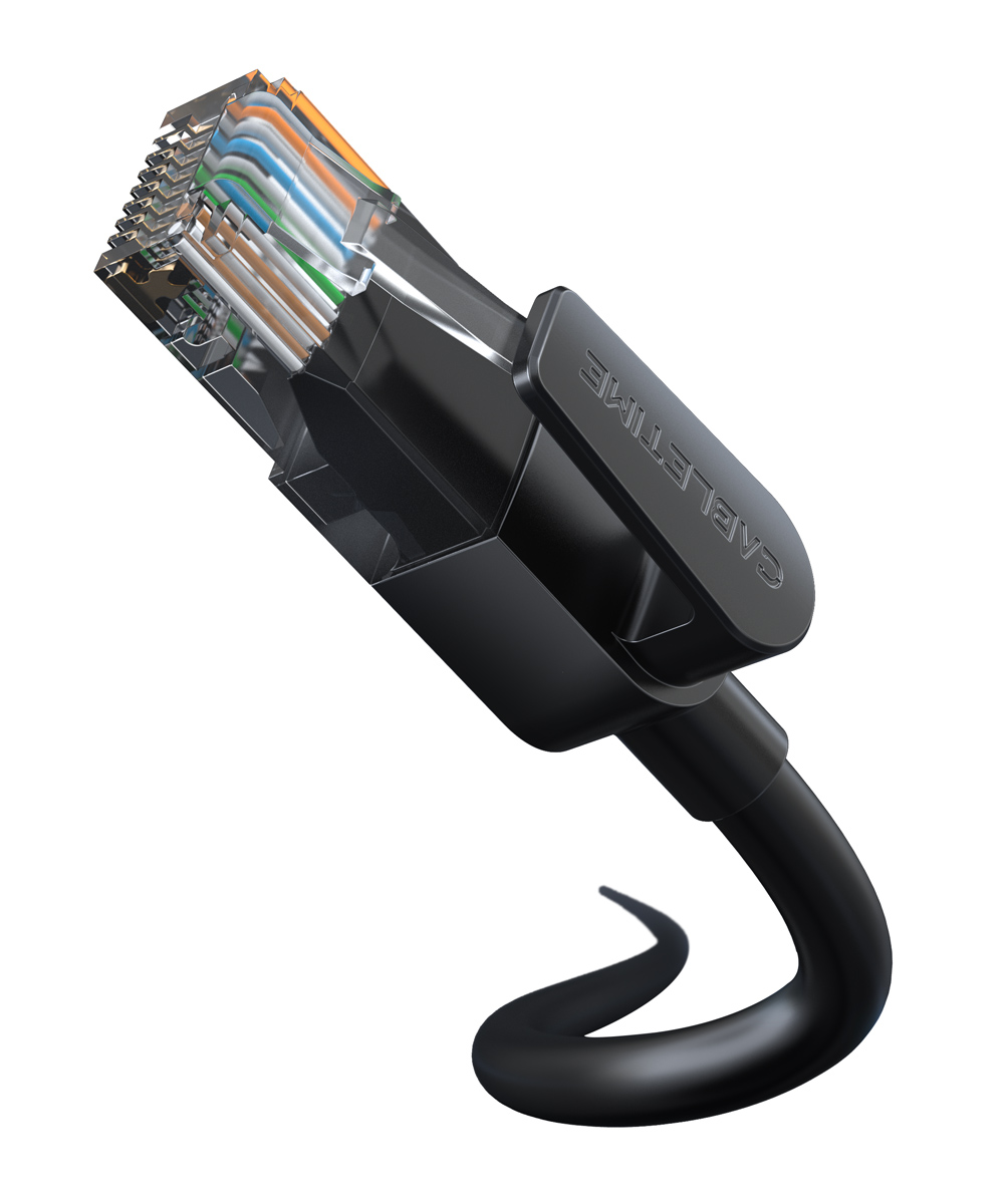 CABLETIME καλώδιο δικτύου CT-CAT6U, CAT 6 UTP, 250 MHz, CCA, 10m, μαύρο - Image 8