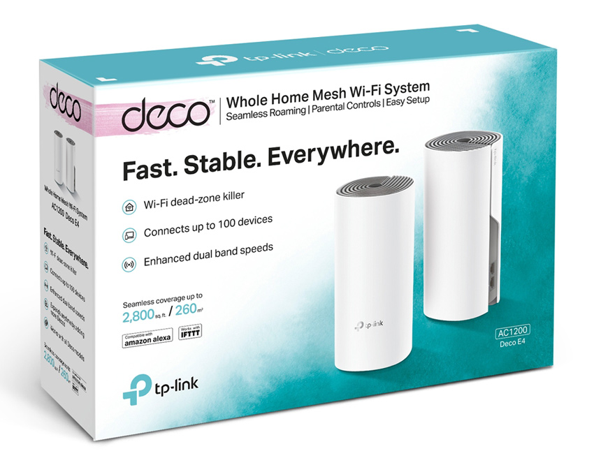 TP-LINK Home Mesh Wi-Fi System DECO E4, AC1200, 2τμχ, Ver. 2.0 - Image 4