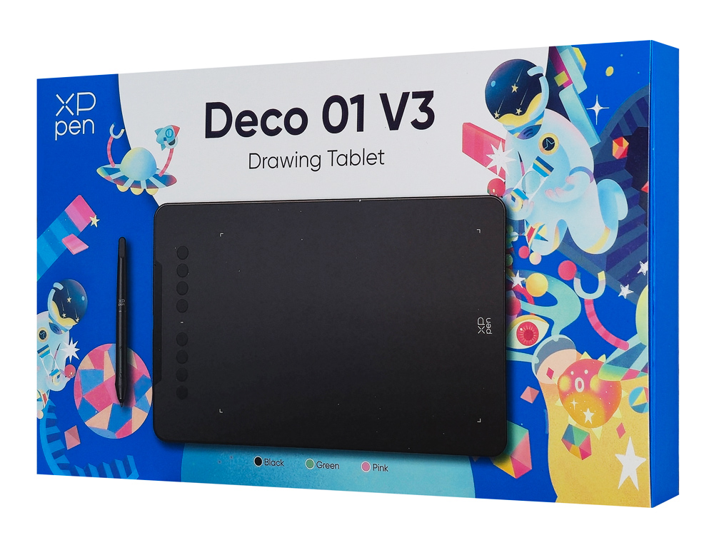 XP-PEN ταμπλέτα σχεδίασης με γραφίδα Deco 01 V3, 254x158.7mm, μαύρο - Image 9
