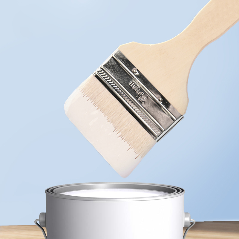DELI σετ πινέλα βαφής DL528101 με φυσικές τρίχες, ξύλινη λαβή, 50/75/100mm, 3τμχ - Image 2
