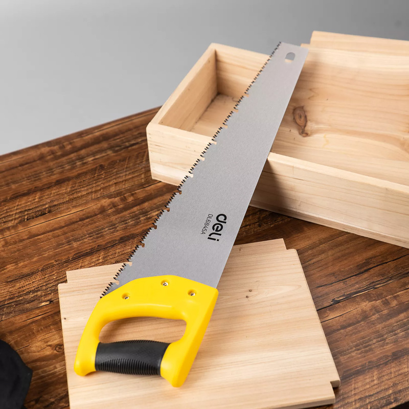 DELI πριόνι ξύλου DL6845A με εργονομική λαβή, 450mm, κίτρινο - Image 2