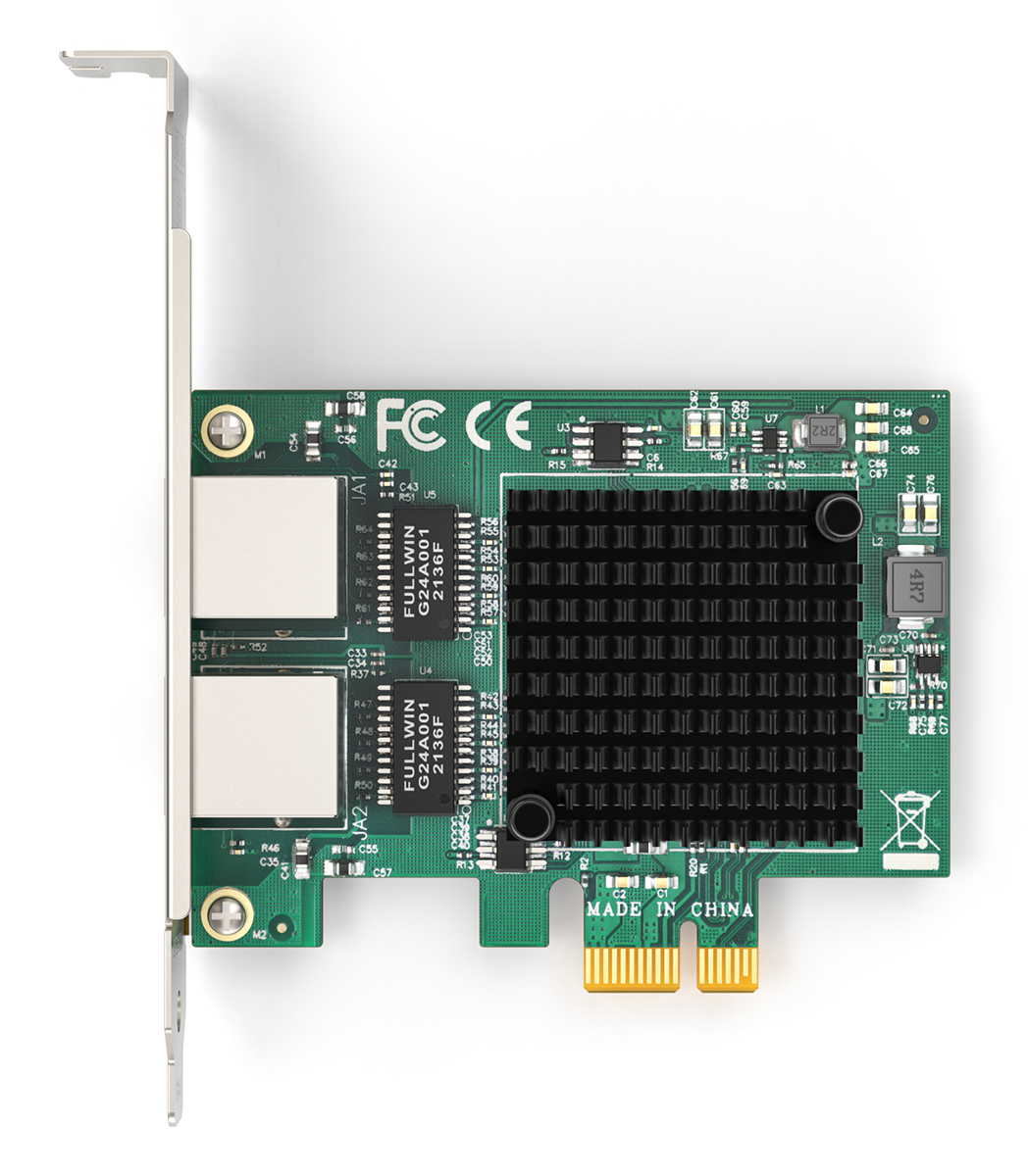 EDUP κάρτα επέκτασης δικτύου PCIe σε 2x RJ45 EP-9613, 1000Mbps - Image 2