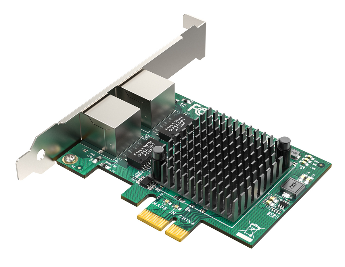 EDUP κάρτα επέκτασης δικτύου PCIe σε 2x RJ45 EP-9613, 1000Mbps - Image 3