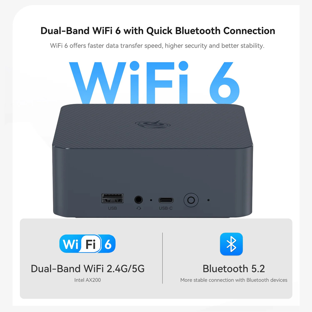 BEELINK mini PC EQi12, Intel i5-12450H, 16GB, 500GB M.2, Windows 11 Pro - Image 3