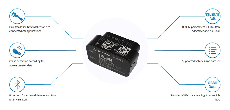 TELTONIKA GPS Tracker αυτοκινήτου FMB00377NJ01, GSM/GPRS/GNSS, Bluetooth - Image 3